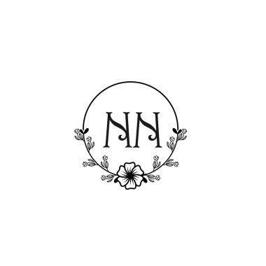Seçkin NN Çiçekli Düğün ve Güzellik Markası Logosu