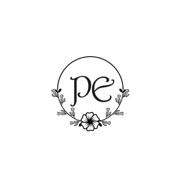 Seçkin Beden Eğitimi Çiçeği Düğün ve Güzellik Markası Logosu