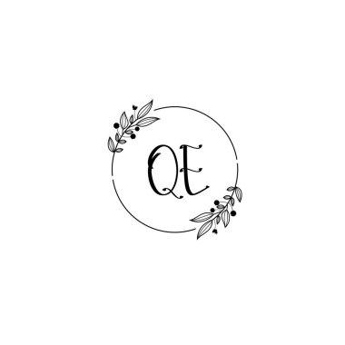 Seçkin QE Çiçek Düğün ve Güzellik Markası Logosu