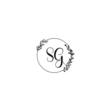 Seçkin SG Çiçek Düğün ve Güzellik Markası Logosu