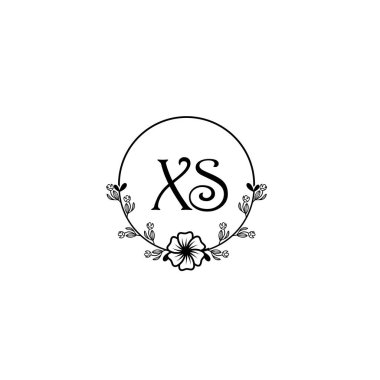 Seçkin XS Çiçek Monogramı Düğün, Güzellik Markası Logosu