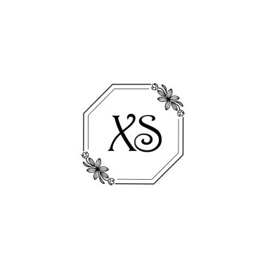 Klasik Çiçek Monogramı XS ve Zarif Çerçeve Tasarımı