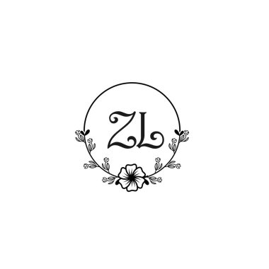 Seçkin ZL Çiçek Düğün ve Güzellik Markası Logosu