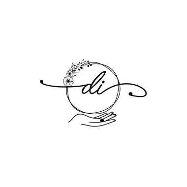 Zarif DI Sanatsal Zirveli Baş Logo Tasarımı