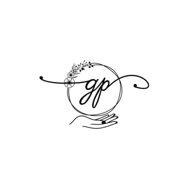 Zarif GP Sanatsal Zirveli Baş Logo Tasarımı