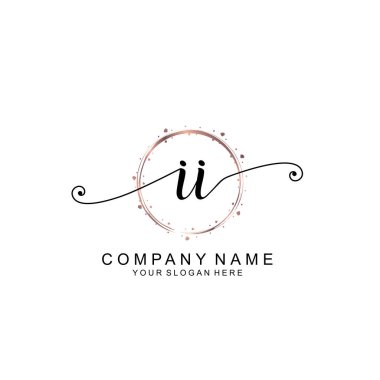 Modern El Yazısı Biçimli Zarif II İlk Logo Koleksiyonu