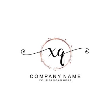 Modern El Yazısı Biçimli Zarif XQ İlk Logo Koleksiyonu