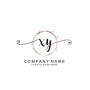 Modern El Yazısı Biçimli XY İlk Logo Koleksiyonu