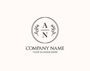 Botanik Aksanlı Minimalist An Monogram Logoları