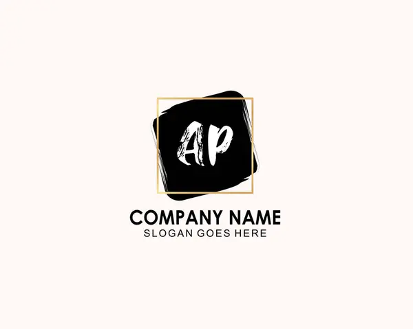 Botanik Aksanlı Minimalist AP Monogram Logoları