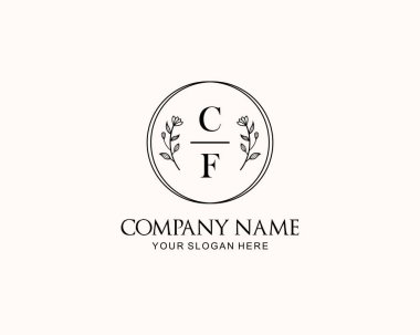 Botanik Aksanlı Minimalist CF Monogram Logoları