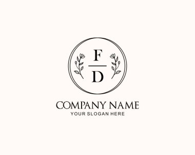 Botanik Aksanlı Minimalist FD Monogram Logoları