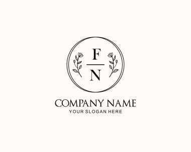 Botanik Aksanlı Minimalist FN Monogram Logoları