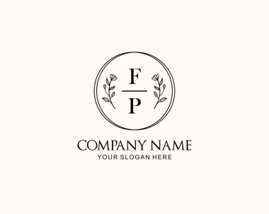 Botanik Aksanlı Minimalist FP Monogram Logoları