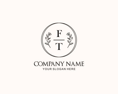Botanik Aksanlı Minimalist FT Monogram Logoları