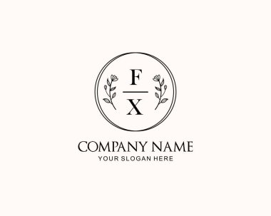 Botanik Aksanlı Minimalist FX Monogram Logoları