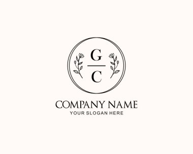 Botanik Aksanlı Minimalist GC Monogram Logoları