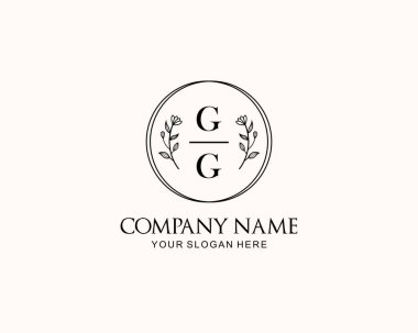 Botanik Aksanlı Minimalist GG Monogram Logoları