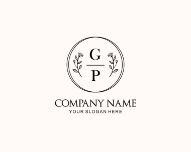 Botanik Aksanlı Minimalist GP Monogram Logoları