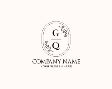 Botanik Aksanlı Minimalist GQ Monogram Logoları