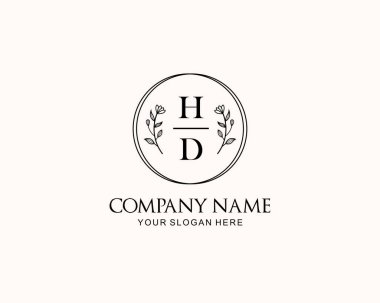 Botanik Aksanlı Minimalist HD Monogram Logoları