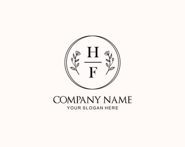 Botanik Aksanlı Minimalist HF Monogram Logoları