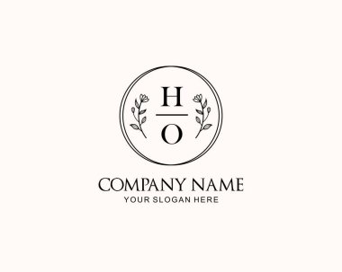 Botanik Aksanlı Minimalist HO Monogram Logoları