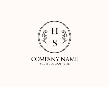 Botanik Aksanlı Minimalist HS Monogram Logoları