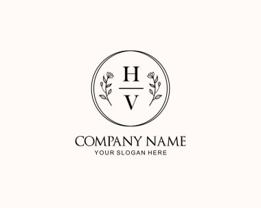 Botanik Aksanlı Minimalist HV Monogram Logoları