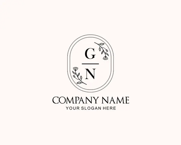 Botanik Aksanlı Minimalist GN Monogram Logoları