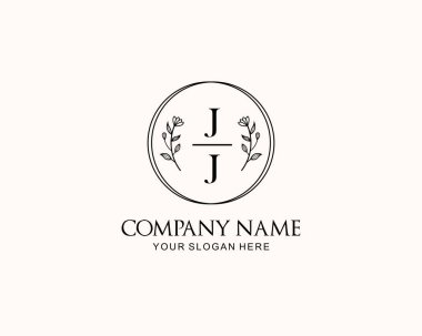 Botanik Aksanlı Minimalist JJ Monogram Logoları