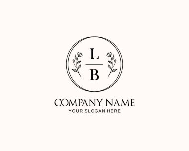 Botanik Aksanlı Minimalist LB Monogram Logoları