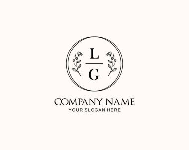Botanik Aksanlı Minimalist LG Monogram Logoları
