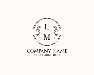 Botanik Aksanlı Minimalist LM Monogram Logoları