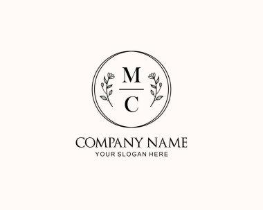 Botanik Aksanlı Minimalist MC Monogram Logoları