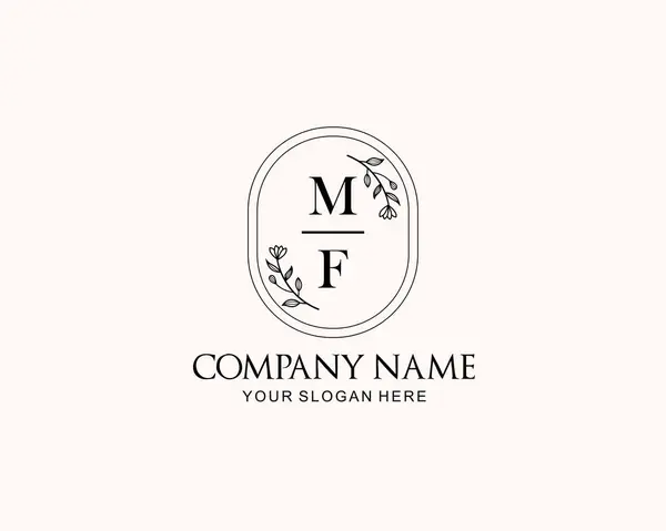 Botanik Aksanlı Minimalist MF Monogram Logoları