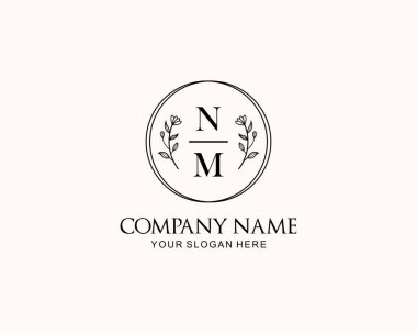 Botanik Aksanlı Minimalist NM Monogram Logoları