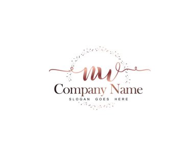 Marka Kimliği için NW Modern El Yazması Logo Kavramları