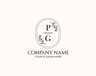 Botanik Aksanlı Minimalist PG Monogram Logoları