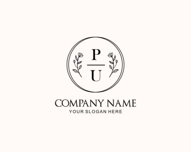 Botanik Aksanlı Minimalist PU Monogram Logoları