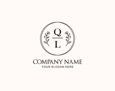 Botanik Aksanlı Minimalist QL Monogram Logoları