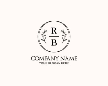 Botanik Aksanlı Minimalist RB Monogram Logoları