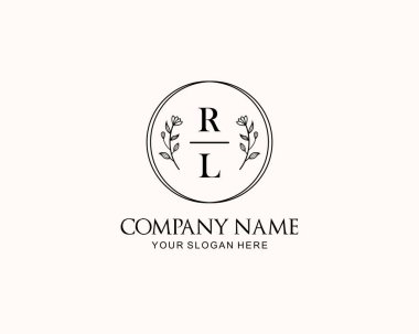 Botanik Aksanlı Minimalist RL Monogram Logoları
