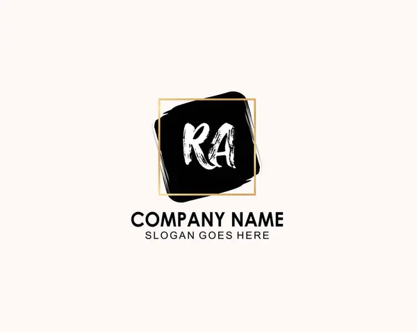 Botanik Aksanlı Minimalist RA Monogram Logoları