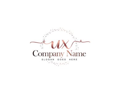 Marka Kimliği için UX Modern El Yazısı Logo Kavramları