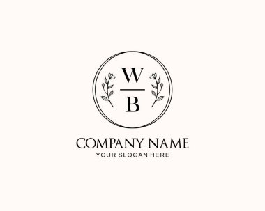Botanik Aksanlı Minimalist WB Monogram Logoları