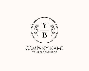 Botanik Aksanlı Minimalist YB Monogram Logoları