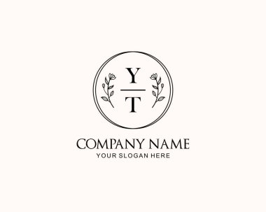 Botanik Aksanlı Minimalist YT Monogram Logoları