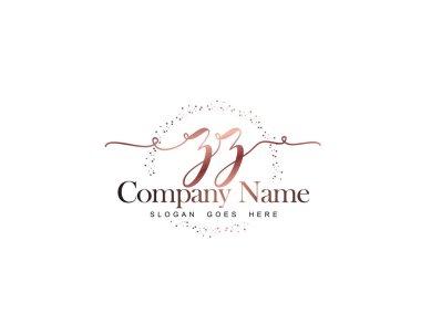 Marka Kimliği için ZZ Modern El Yazısı Logo Kavramları