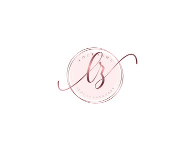 Çiçek ve Minimalist Elementlerle LZ El Yazısı Logosu